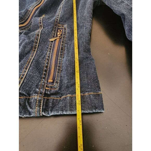 Cache denim zip up jacket size 10 - Picture 6 of 6